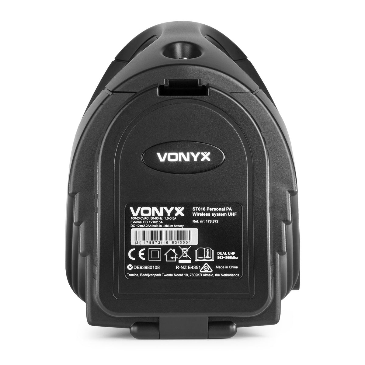 Vonyx ST016 Draadloos persoonlijk PA systeem UHF Combi
