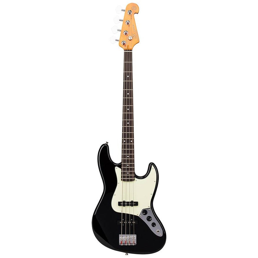 SX SJB62BK Retro Series 62 J-style elektrische basgitaar zwart