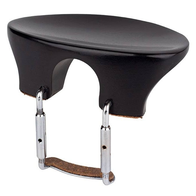 ELS CR-FL-HN violin chinrest 'Flesh'-model, ebony, high neck model