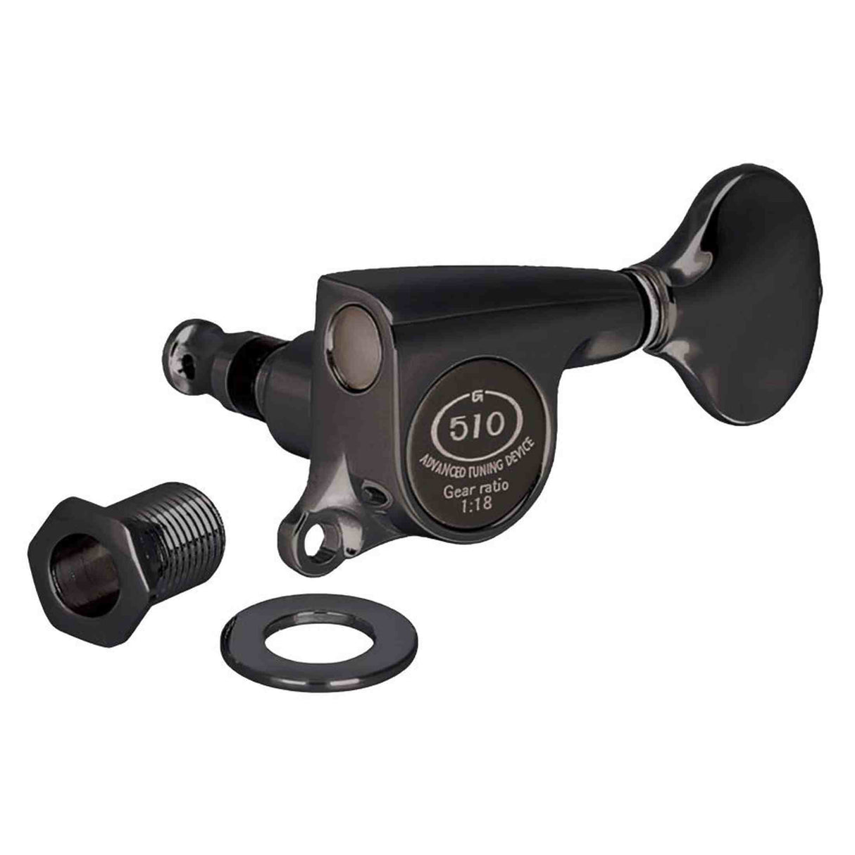 Gotoh GTH14942 SGS510Z stemmechanieken met S5 knoppen, 3L3R, cosmo zwart