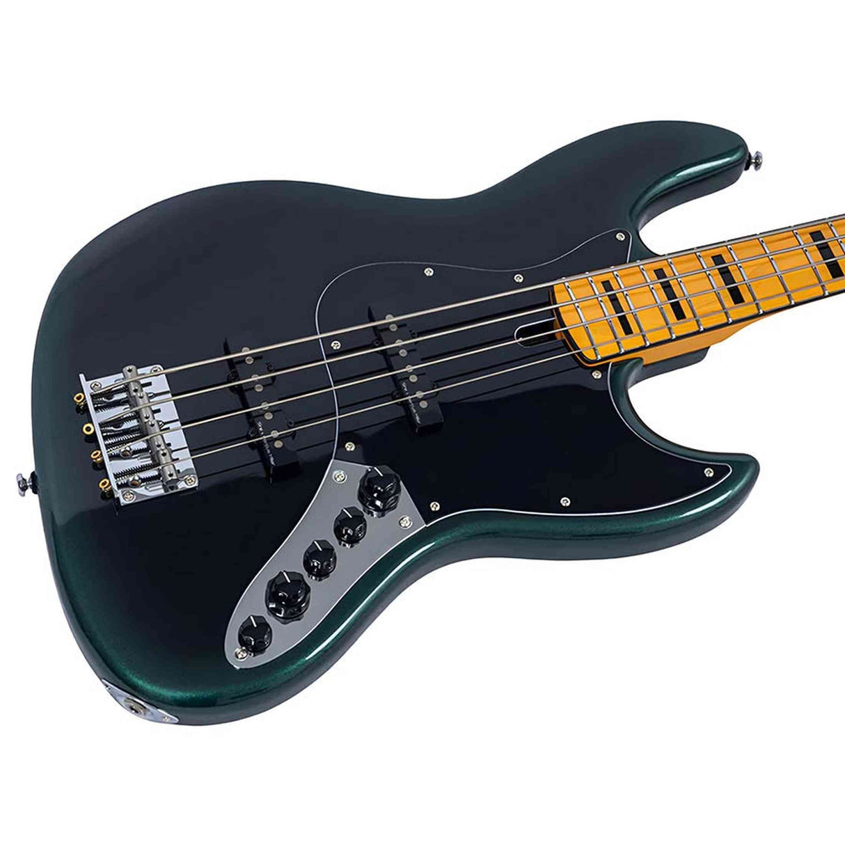Sire V7N A4/DF Marcus Miller 4-snarige Actieve Basgitaar Dark Forest met Elzen Body en Heritage-3 Preamp