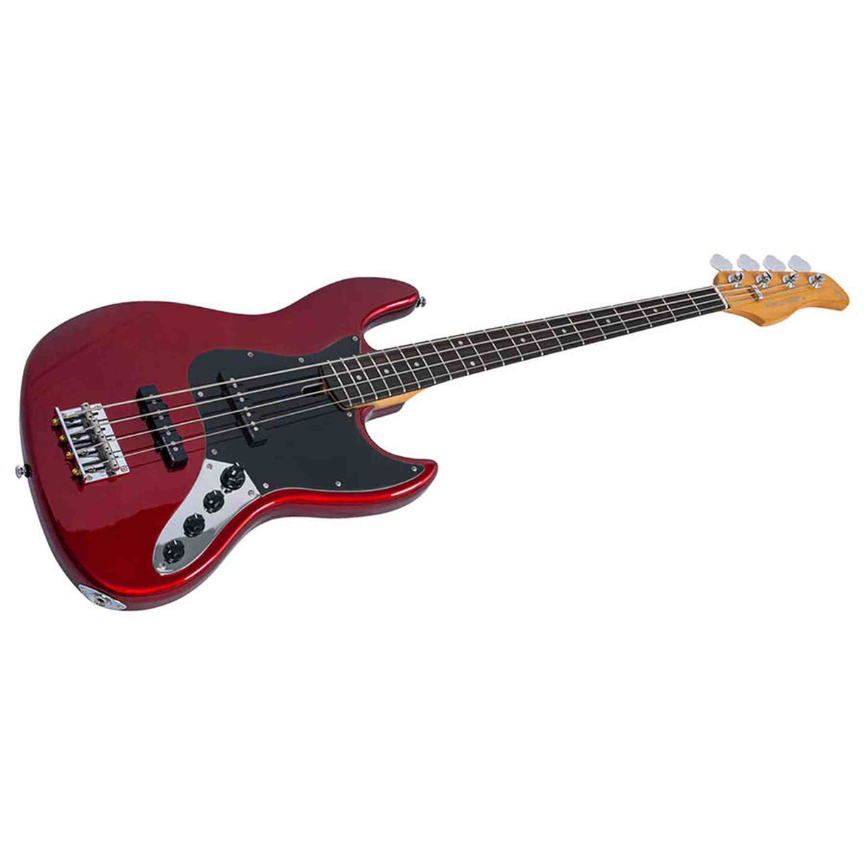 Sire V3N 4/CAR Marcus Miller 4-snarige Actieve Jazz Bas Candy Apple Red met 2-Bands Preamp