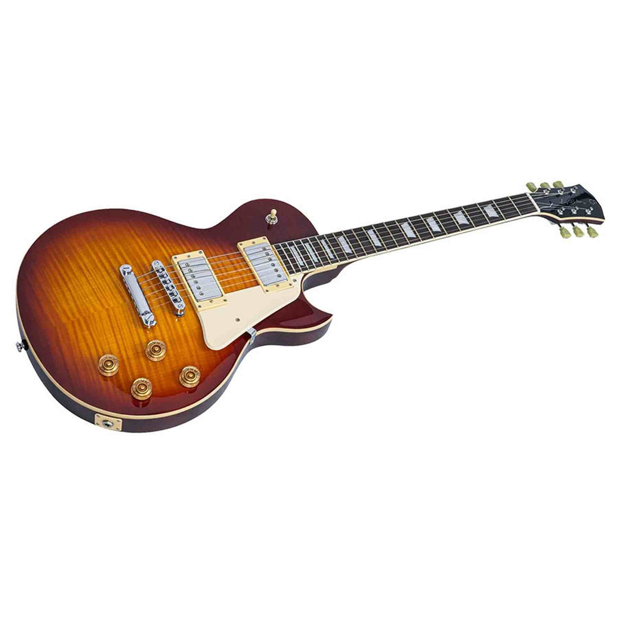 Sire L5/TS Larry Carlton L-Style Elektrische Gitaar Tobacco Sunburst met Flame Maple Top en Coil Split