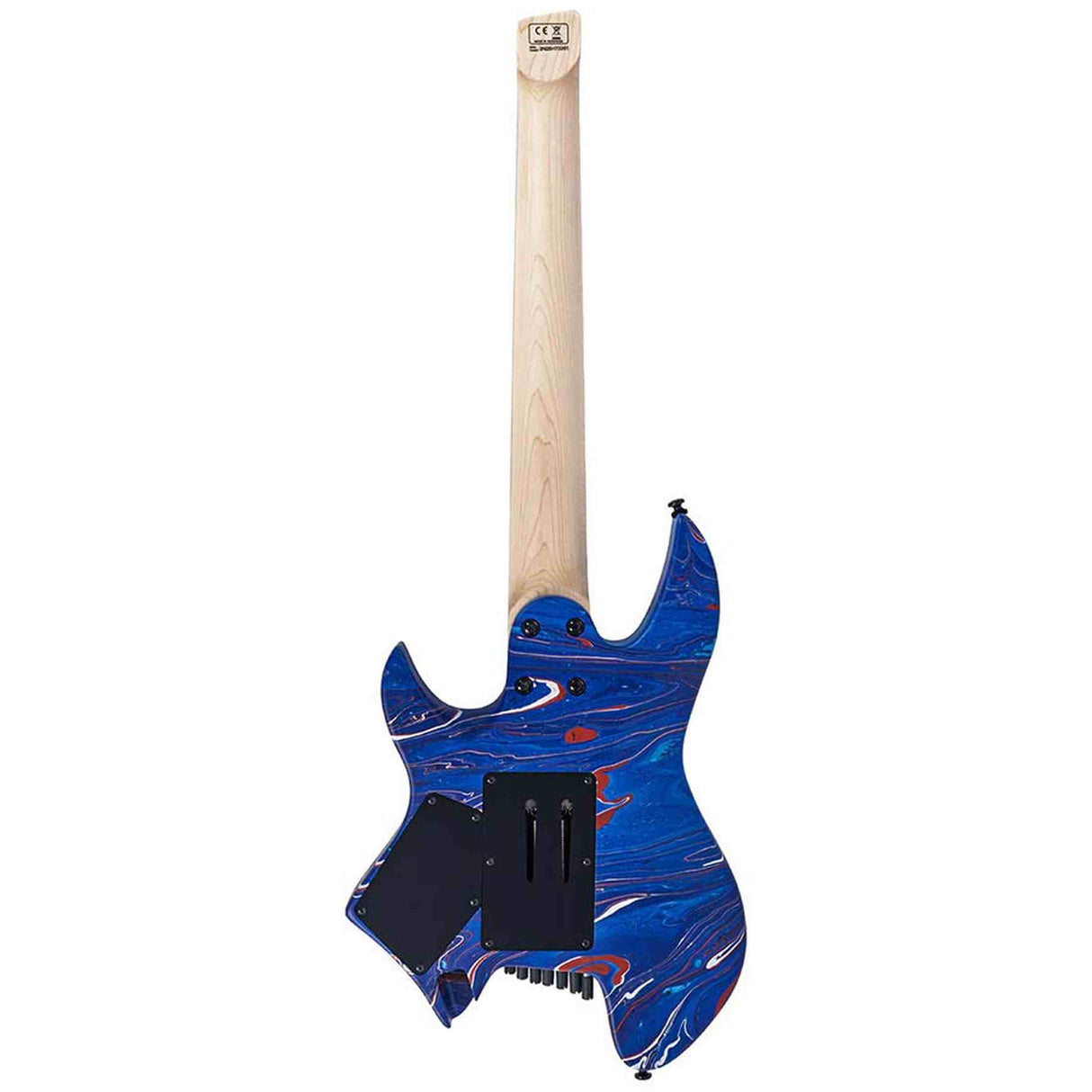 Sire X6H7/BLSW Larry Carlton 7-snarige Headless Elektrische Gitaar Blue Swirl met Tremolobrug en Gigbag
