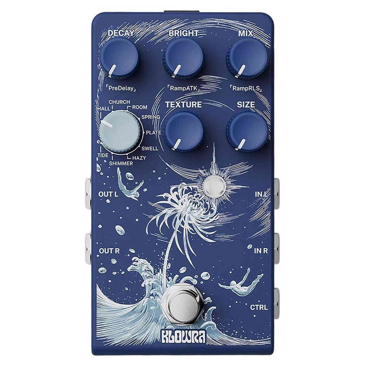 Klowra KBS-01 Bloom Infinity LIMBO stereo multi-type reverb pedaal