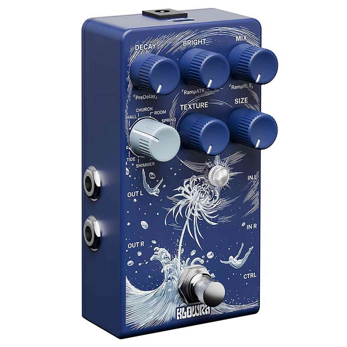 Klowra KBS-01 Bloom Infinity LIMBO stereo multi-type reverb pedaal