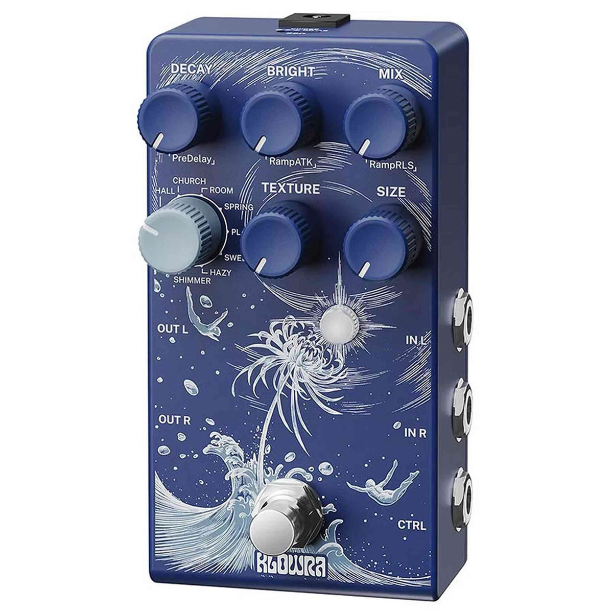 Klowra KBS-01 Bloom Infinity LIMBO stereo multi-type reverb pedaal