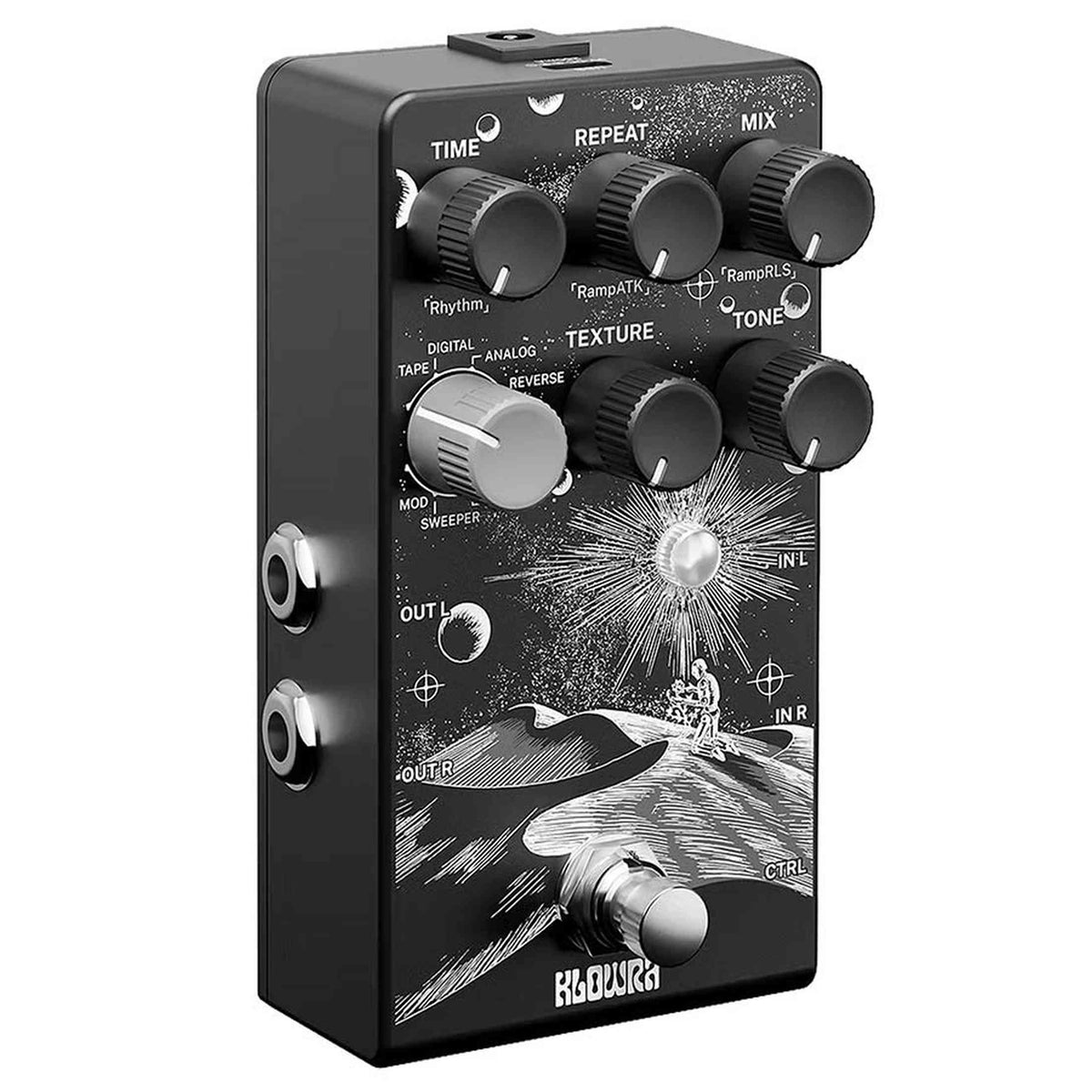 Klowra KBS-02 Bloom Infinity EVERLAST stereo multi-type delay pedaal