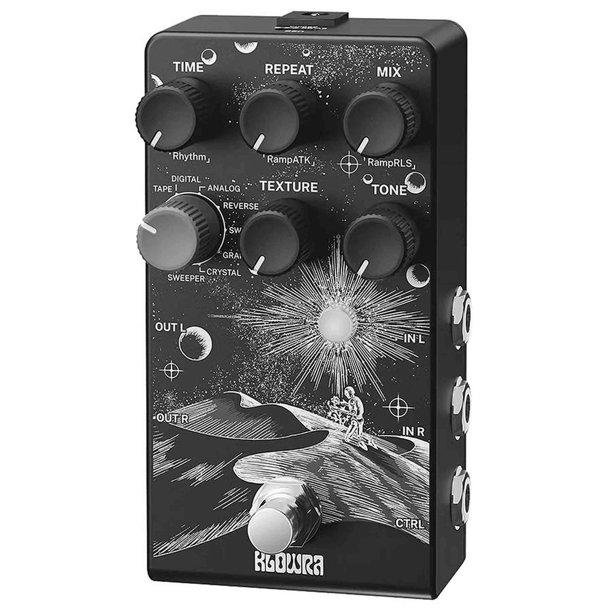 Klowra KBS-02 Bloom Infinity EVERLAST stereo multi-type delay pedaal