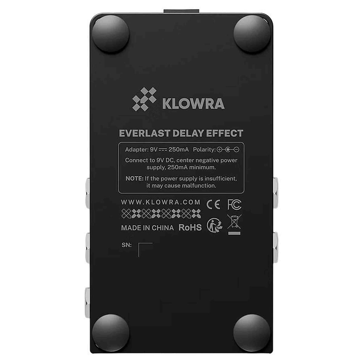 Klowra KBS-02 Bloom Infinity EVERLAST stereo multi-type delay pedaal