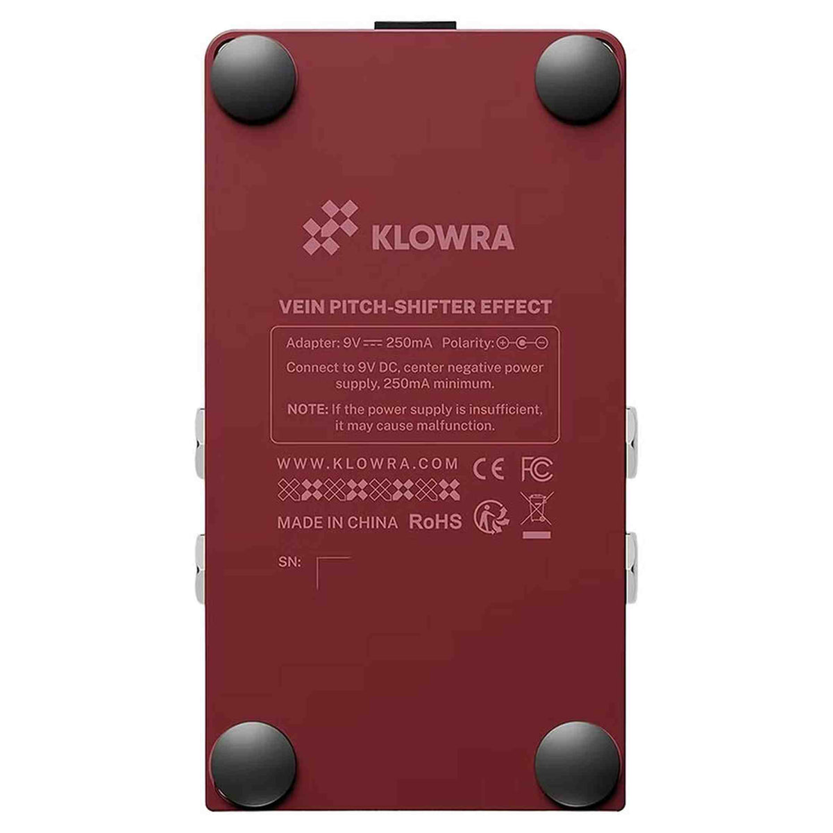 Klowra KBS-04 Bloom Infinity VEIN pitch shifter pedaal - 17 intervallen