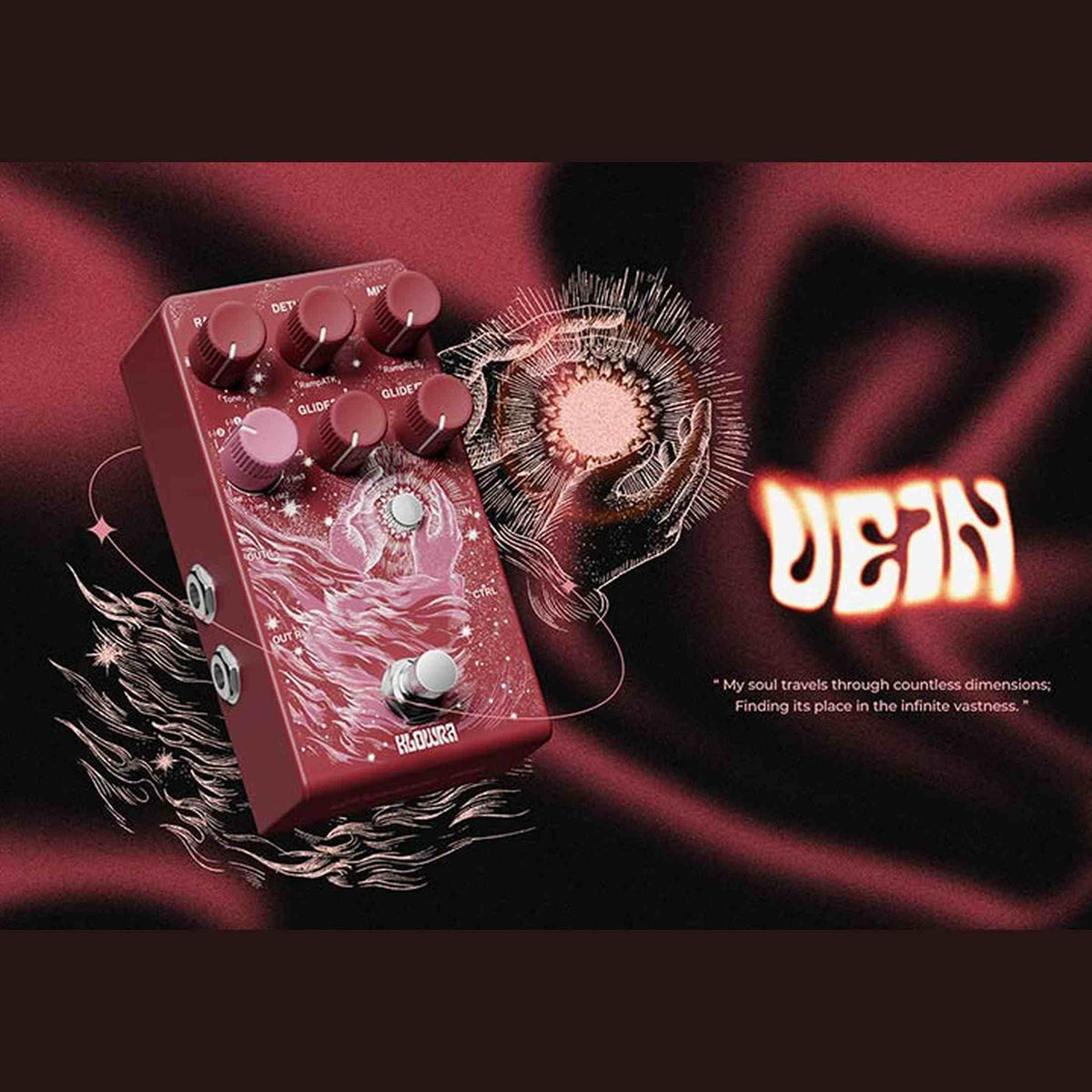 Klowra KBS-04 Bloom Infinity VEIN pitch shifter pedaal - 17 intervallen