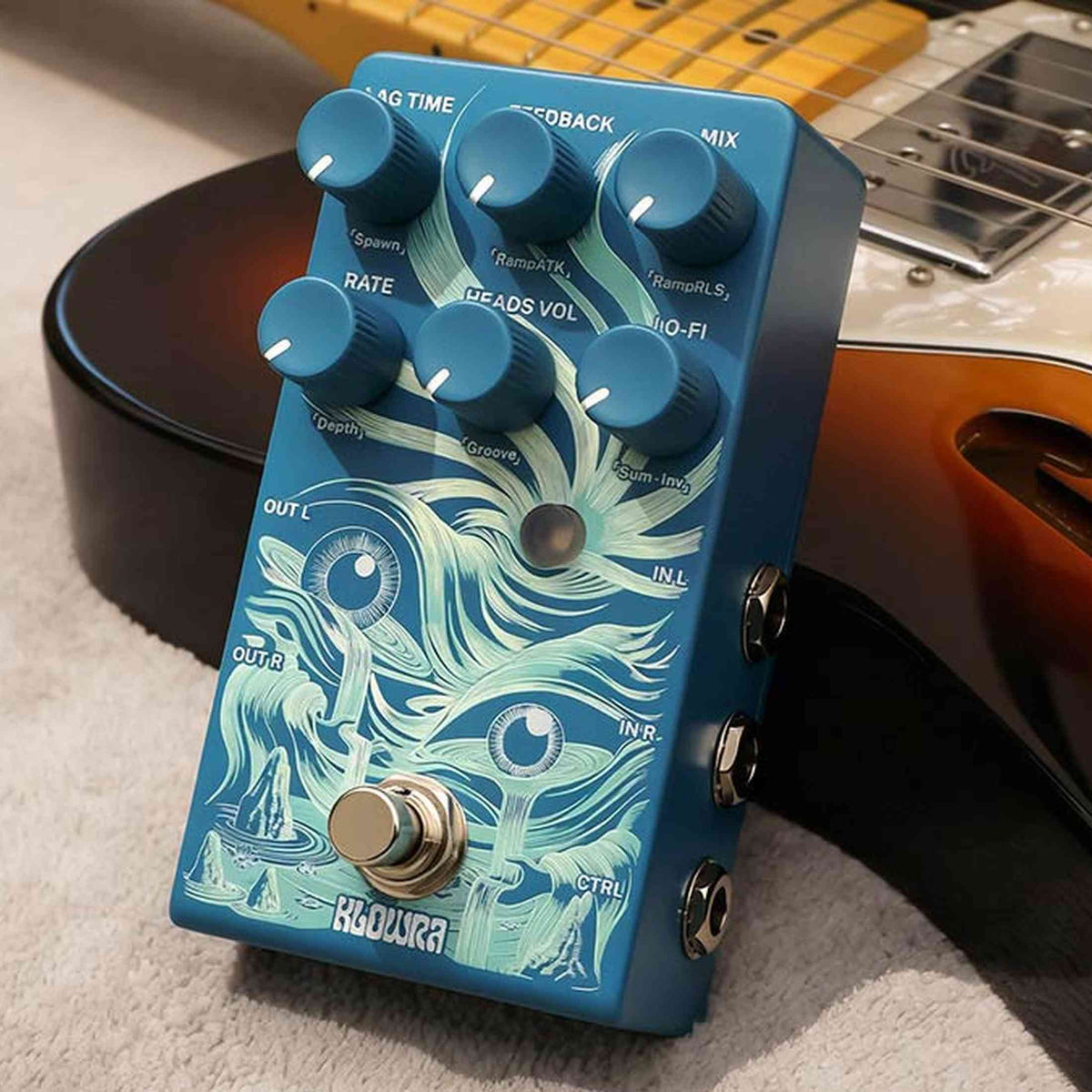 Klowra KBS-05 Bloom Infinity RILUM stereo multi-head delay pedaal