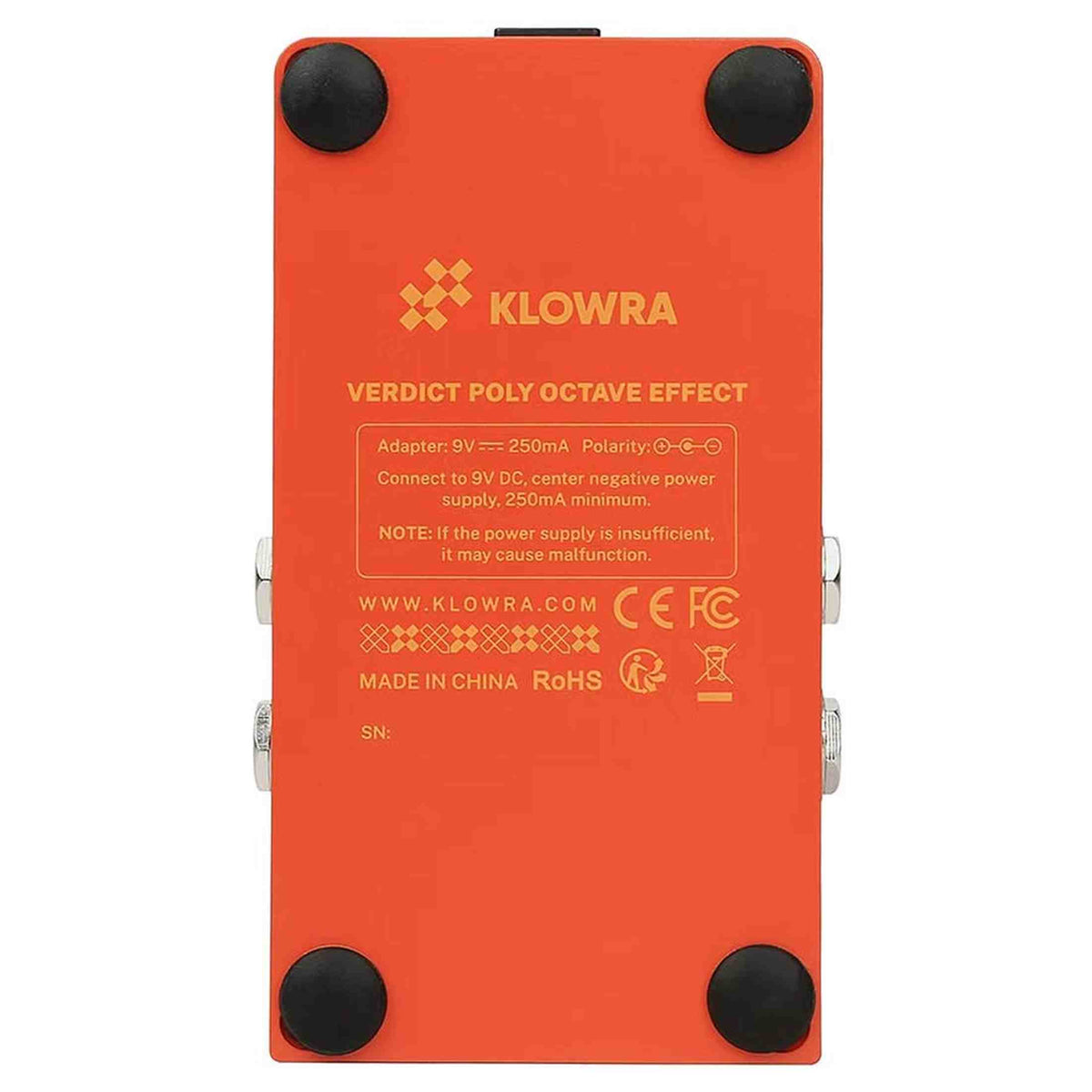 Klowra KBS-06 Bloom Infinity VERDICT polyphonic octave pedaal - 4 octaven