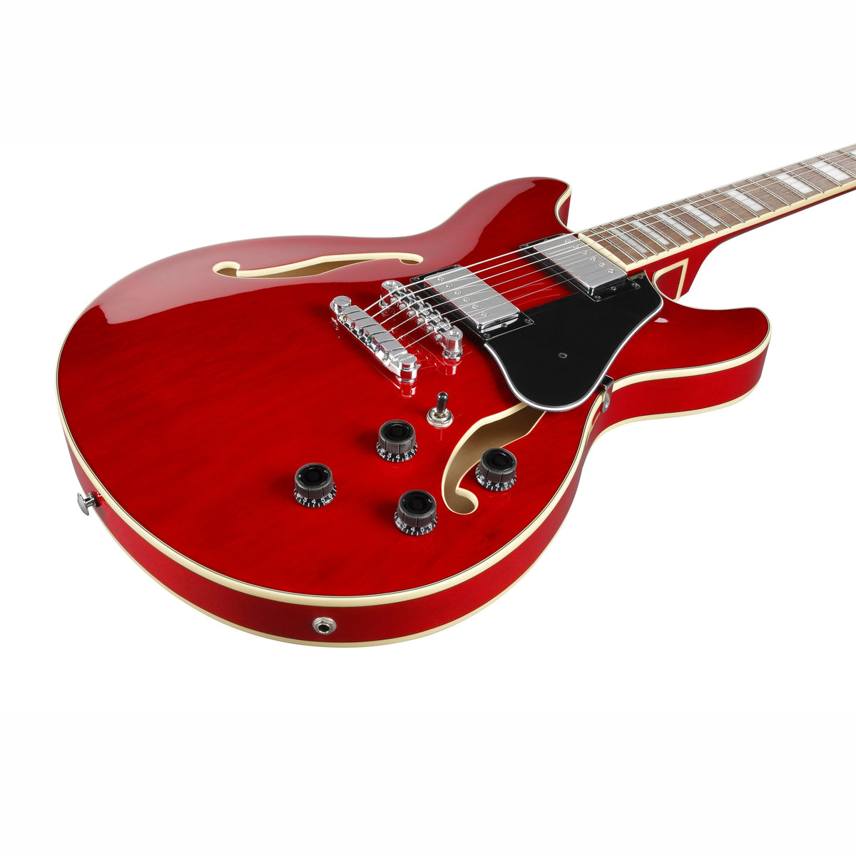 Ibanez AS73 TCD Artcore semi-akoestische elektrische gitaar Transparent Cherry Red