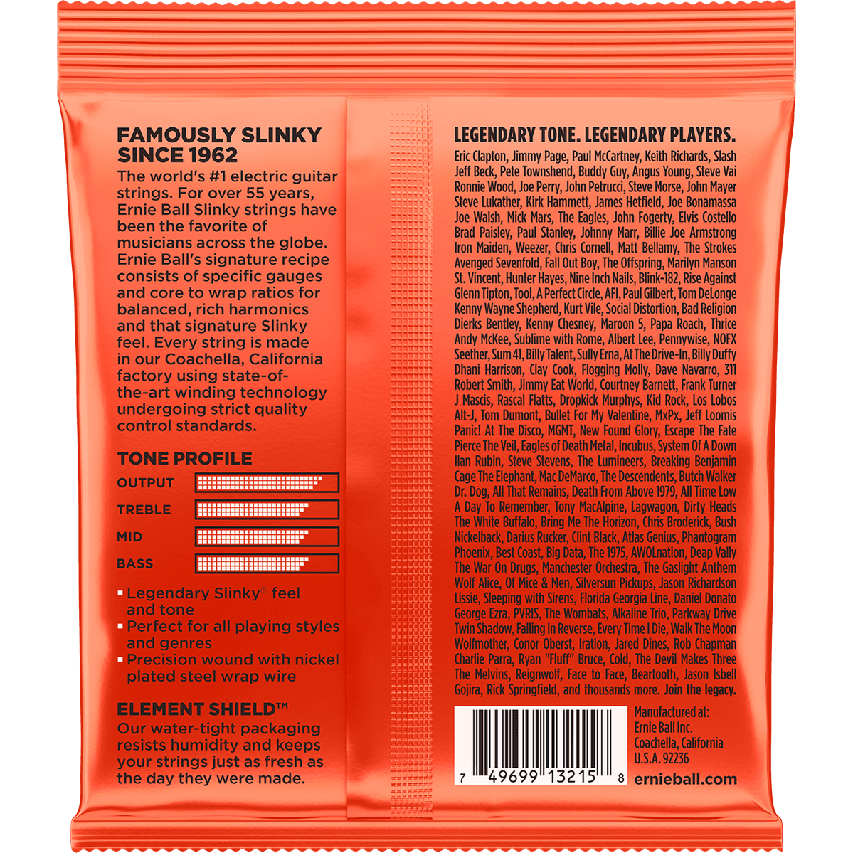 Ernie Ball 3215 Skinny Top Heavy Bottom elektrische gitaarsnaren 3-pack 010-052