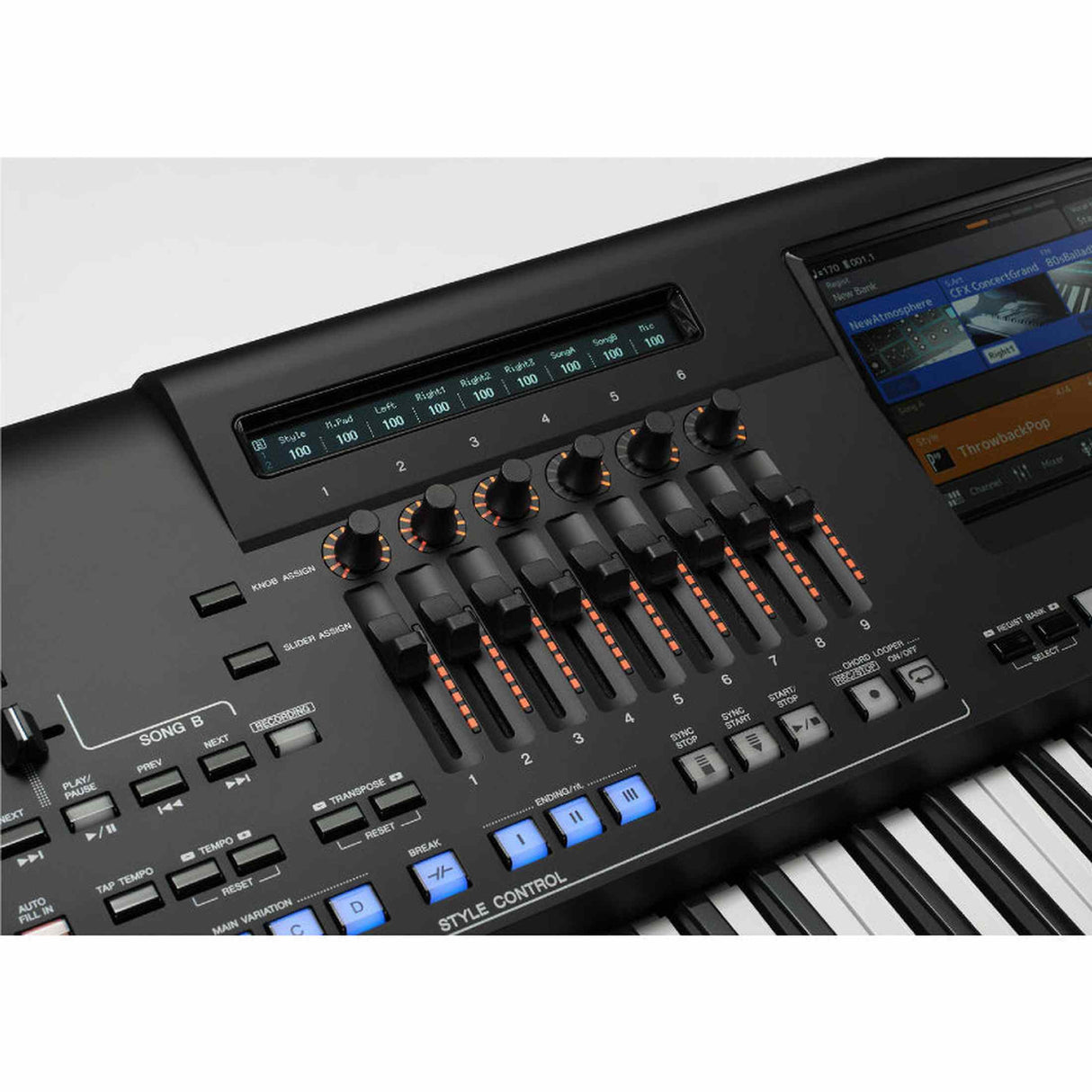 Yamaha Genos 2 Digital Arranger Workstation met 76 Toetsen, FM Engine, AWM en 9-inch Touchscreen
