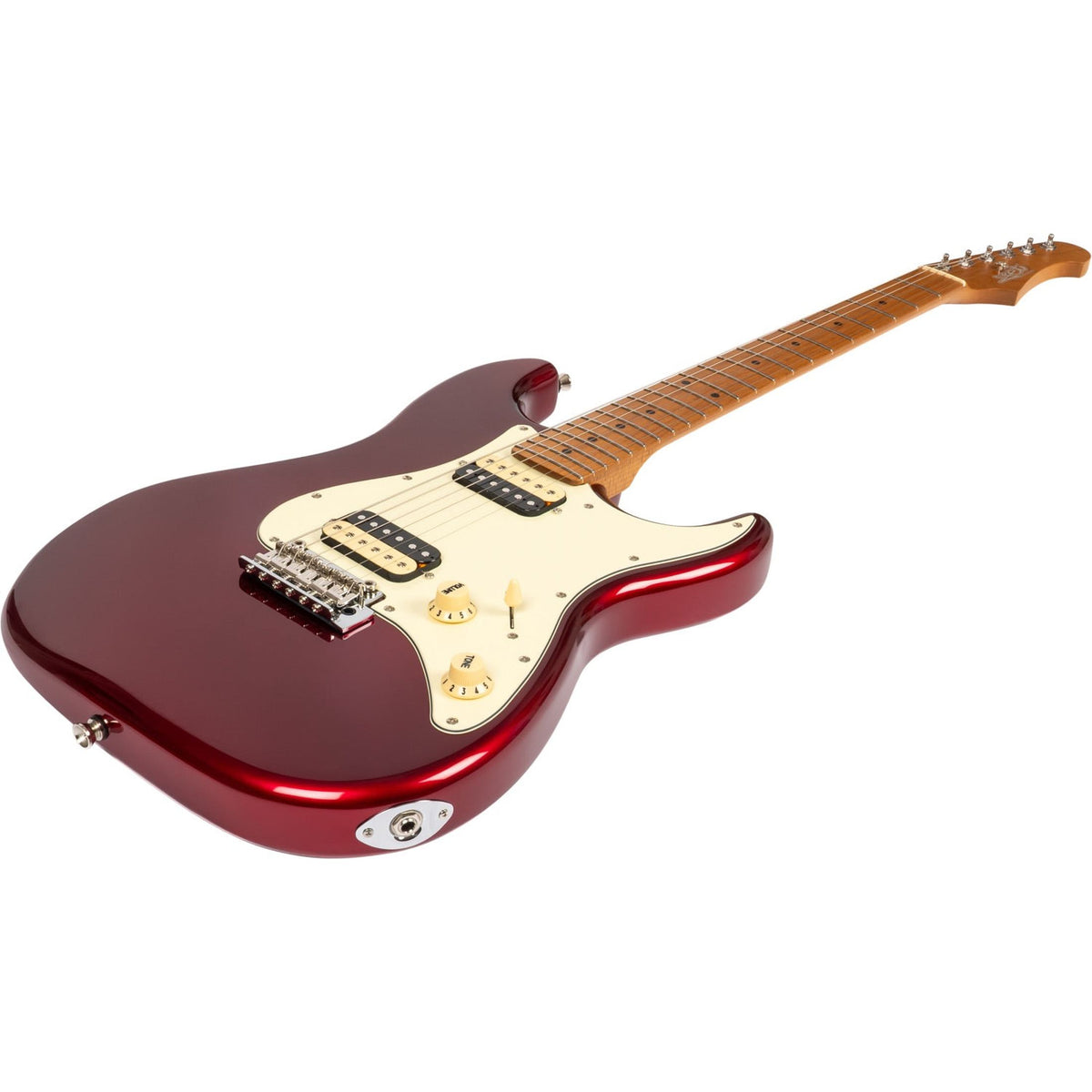 JET JS-400 CAR HH ST Style Elektrische Gitaar - Candy Red