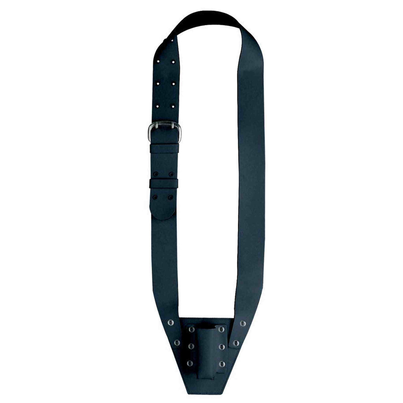 Boston VD-10-B Vaandelriem, leder, zwart