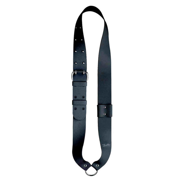 Boston SB-10-B Bandelier voor kleine trom, leder, zwart