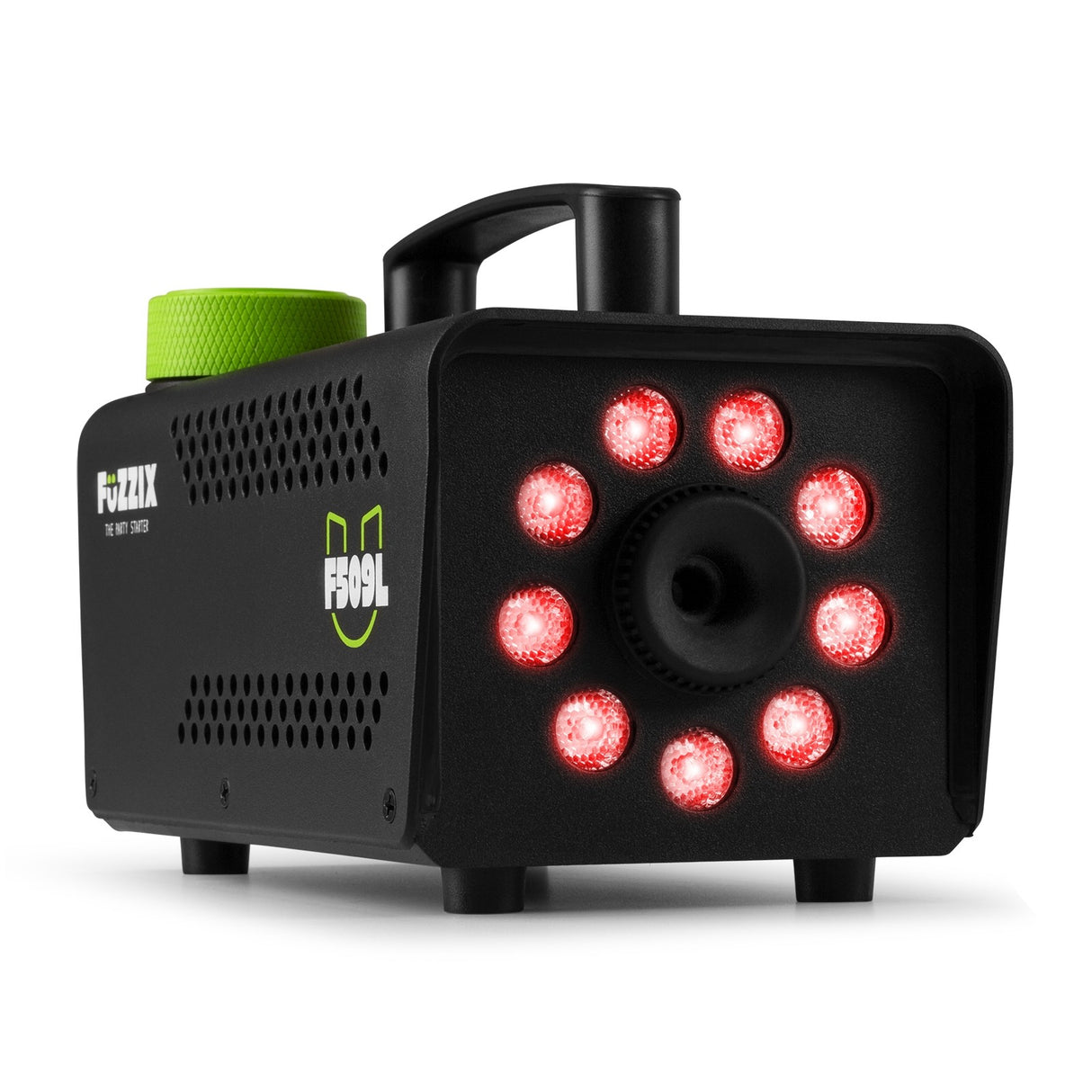 Fuzzix F509L Party Rookmachine – 500W met 9x RGB LED’s en Draadloze Afstandsbediening