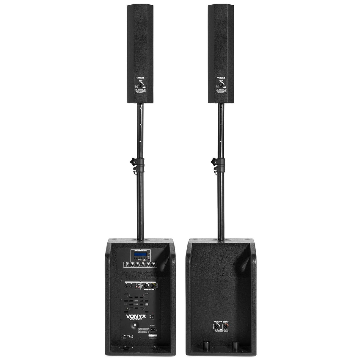 VONYX VX1050BT 1150W 2.2 Actieve Speakerset met Dubbele 12 inch Subwoofers en Bluetooth
