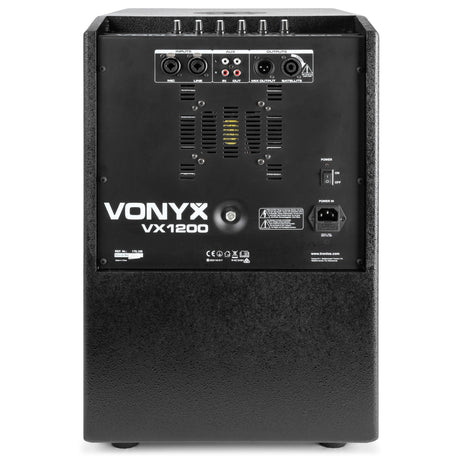 VONYX VX1200 750W Kolom Geluidssysteem met 12 inch Subwoofer en 4x 4,5 inch Drivers