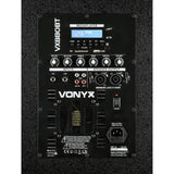 VONYX VX880BT 1000W 2.1 Actieve Speakerset met 15 inch Subwoofer, Bluetooth en Kolomspeakers
