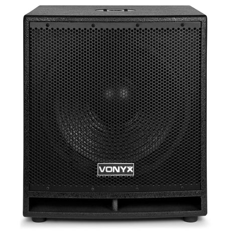 VONYX VX880BT 1000W 2.1 Actieve Speakerset met 15 inch Subwoofer, Bluetooth en Kolomspeakers