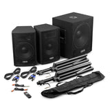 VONYX VX1015BT 1000W 2.1 Actieve Speakerset met 15 inch Subwoofer, Bluetooth en 10 inch Satellietspeakers