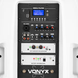 Vonyx Verve46 Draagbaar geluidssysteem 15” Wit