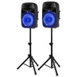 VONYX VPS122A 800W Actieve Speakerset met Bluetooth, USB/SD en 12 inch Woofers