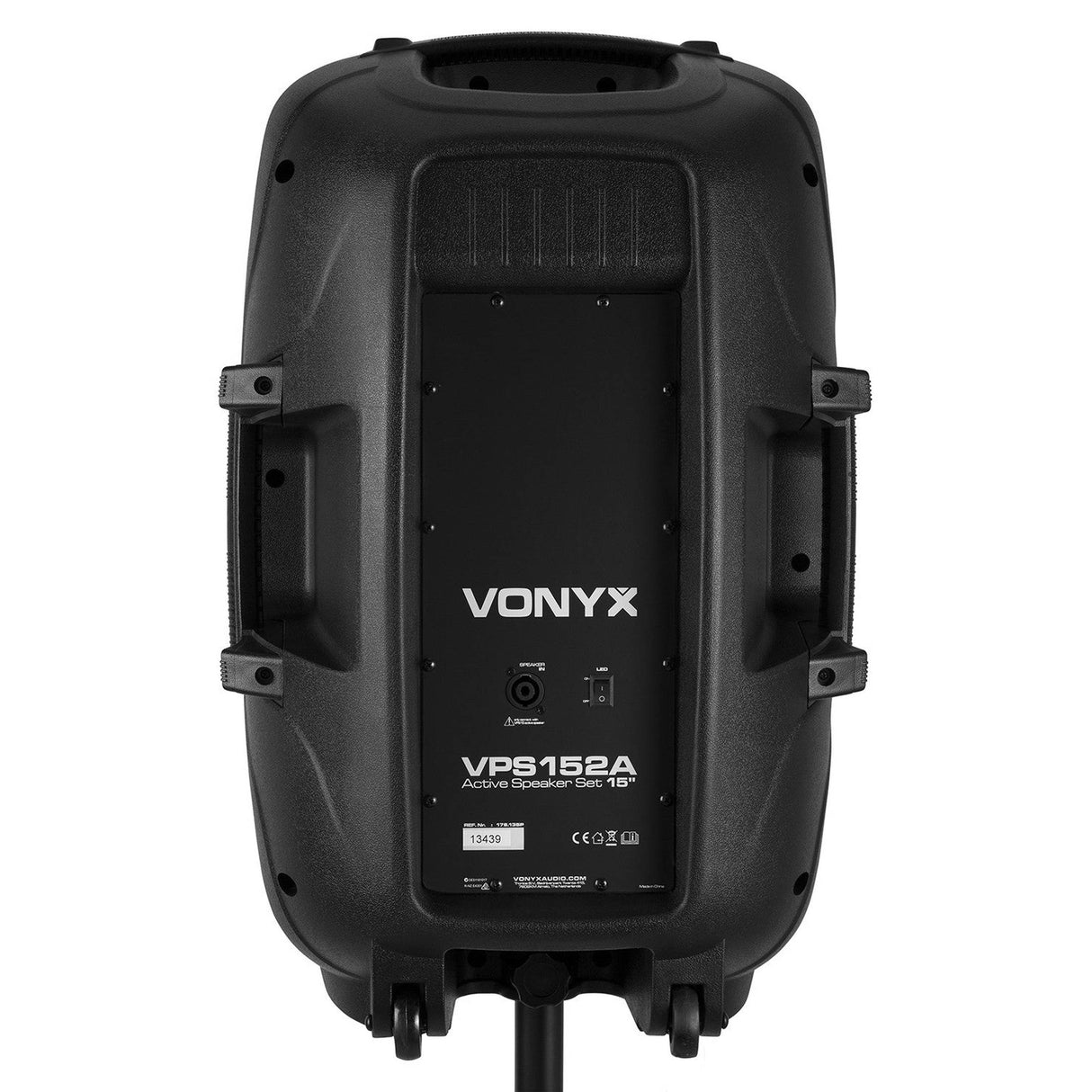 VONYX VPS152A 1000W Actieve Speakerset met Bluetooth, USB/SD en 15 inch Woofers