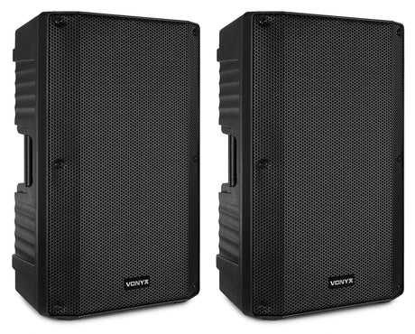 VONYX VSA120S 800W Actieve Stereo Speakerset met Bluetooth, USB Speler en 12 inch Woofers