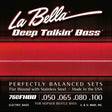 La Bella L-760FHBB snaren set elektrisch bass, for Hofner Beatle, stainless steel flatwound, 050-065-080-100 shortscale