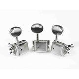 Boston 62-CL Stemmechanieken voor gitaar, chroom, 6x links, vintage style, metalen knoppen