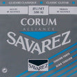 Savarez 500-AJ snaren set classic, KF composite fiber, silverwound Corum basses, hard tension