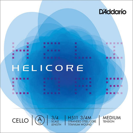D'Addario H511-34M cello string A-1 3/4, titanium