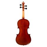 Leonardo LV-2016 viool set 1/16, massief, ebbenhouten fittings, Europees gevlamd esdoorn, incl. koffer en strijkstok