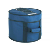 Boston DBL-10-T Deluxe gigbag voor tom 10", zwart-blauw, 15 mm gevoerd hardfoam