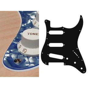 Boston ST-313-PV pickguard, Stallion, standard, SSS, 3 pot holes, 3-5 switch, 3 ply, pearl violet