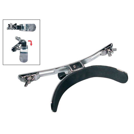 Hayman D6-1 Kniebeugel voor kleine trom / snaartrom, verstelbaar, met padding en bevestigingsschroeven