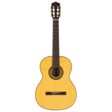 Salvador Cortez CS-25 – Klassieke gitaar met massief spruce bovenblad en mutenyé zij- en achterkant
