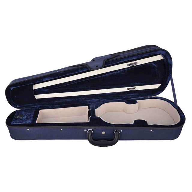Leonardo VC-1314-BU Elementary Series vioolkoffer gevormd 1/4 blauw