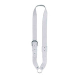 Boston JB-10 Bandelier voor kleine trom (kindermodel), leder, wit 140 cm x 4 cm