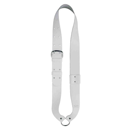 Boston SB-10-V Bandelier voor kleine trom, gevoerd leder, wit