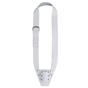 Boston VD-10-W Vaandelriem, leder, wit