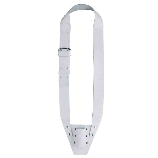 Boston VD-10-W Vaandelriem, leder, wit