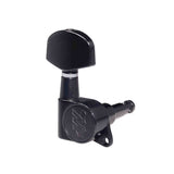 Wilkinson 191-BL Stemmechanieken voor gitaar, die cast, 6x links, zwart, low gearing 19:1