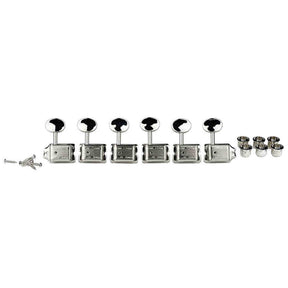 Wilkinson 162-CL Stemmechanieken voor gitaar, vintage F-style, 6x links, chroom, split as